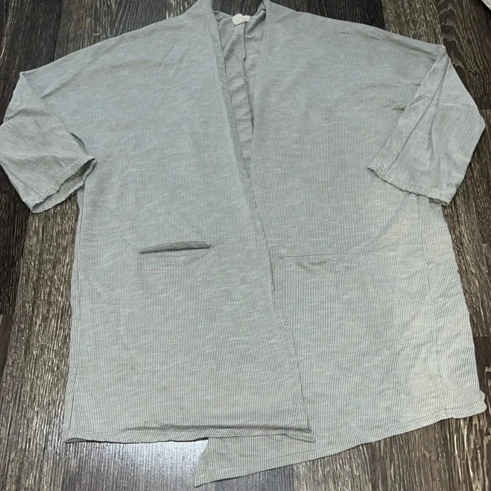 Donni Ribbed open lightweight duster
